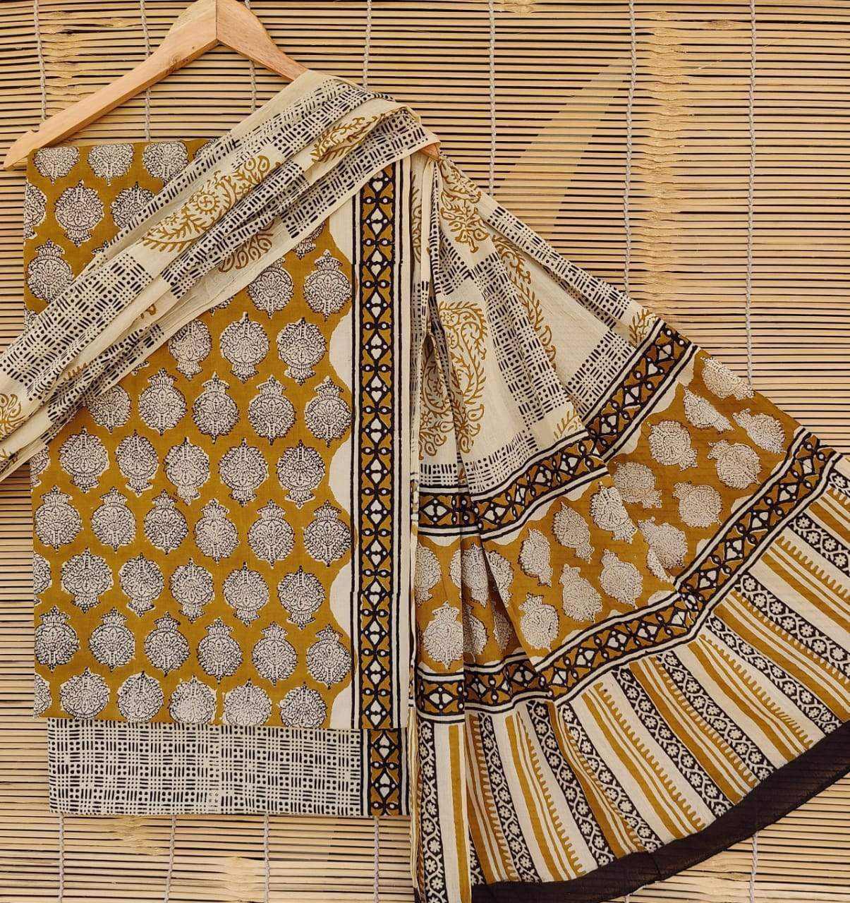 V-Neck Printed Long Jaipuri Cotton Midi Dress at Rs 180/piece in Jaipur |  ID: 22012120373