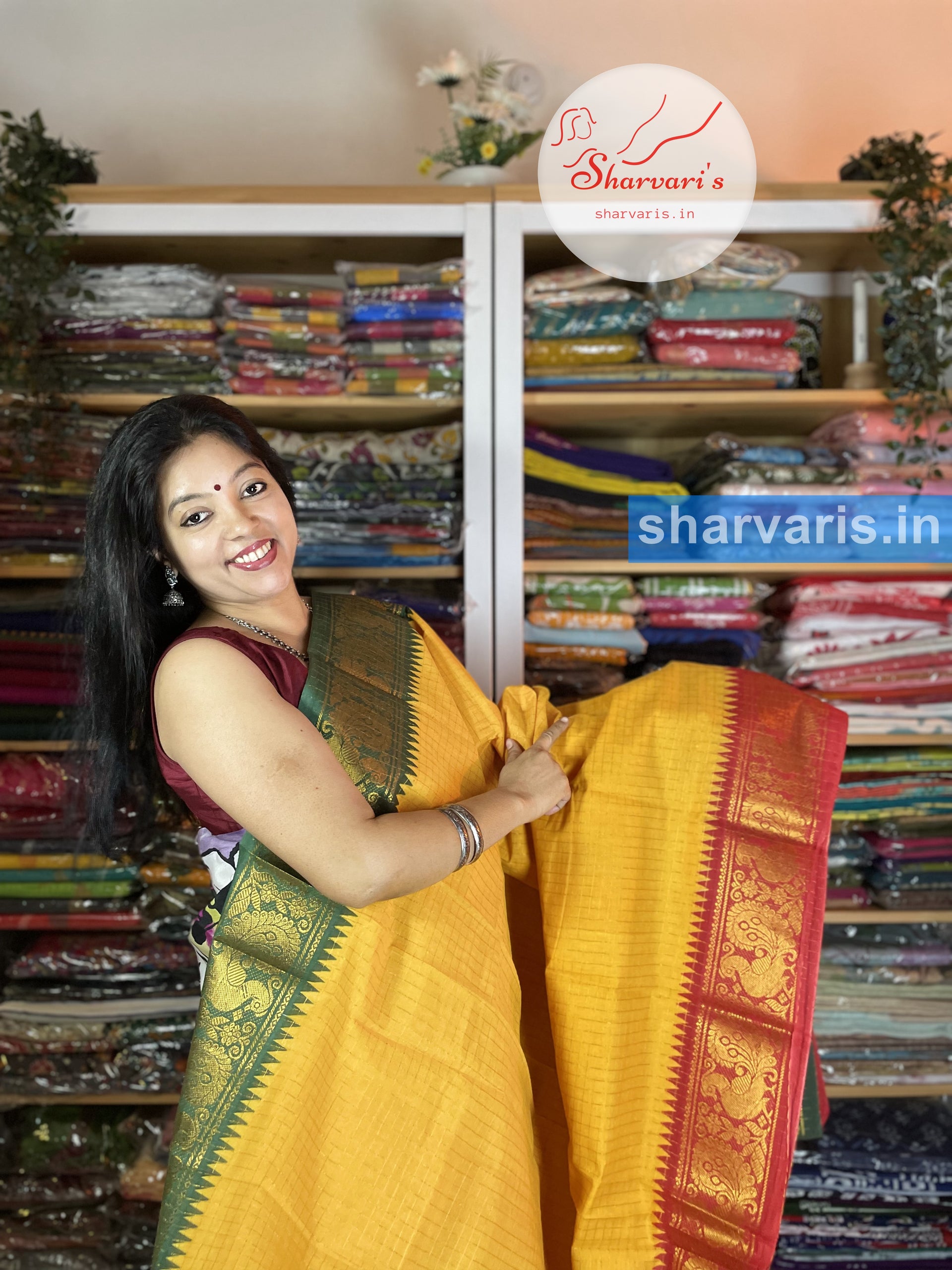 Kalyani cotton saree magenta pink and blue with thread woven buttas an –  Prashanti Sarees