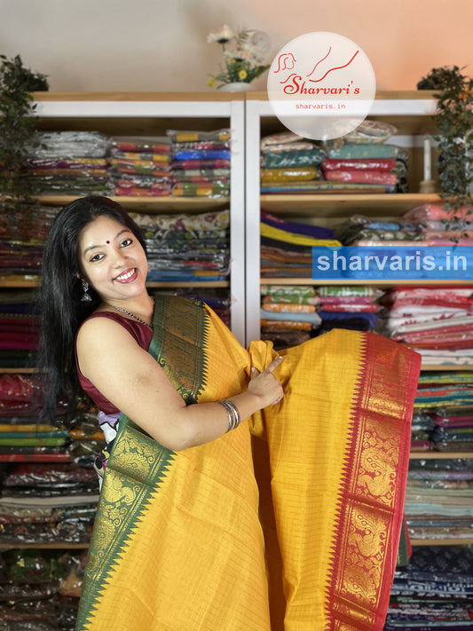 Buy Ready to Wear Saree in Kalyani Silk Cotton With Border Online