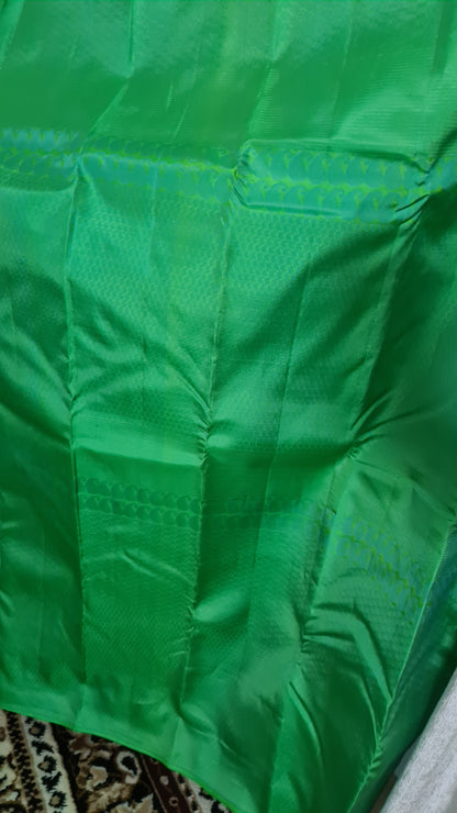 Irish Green Kanchipuram Silk Saree