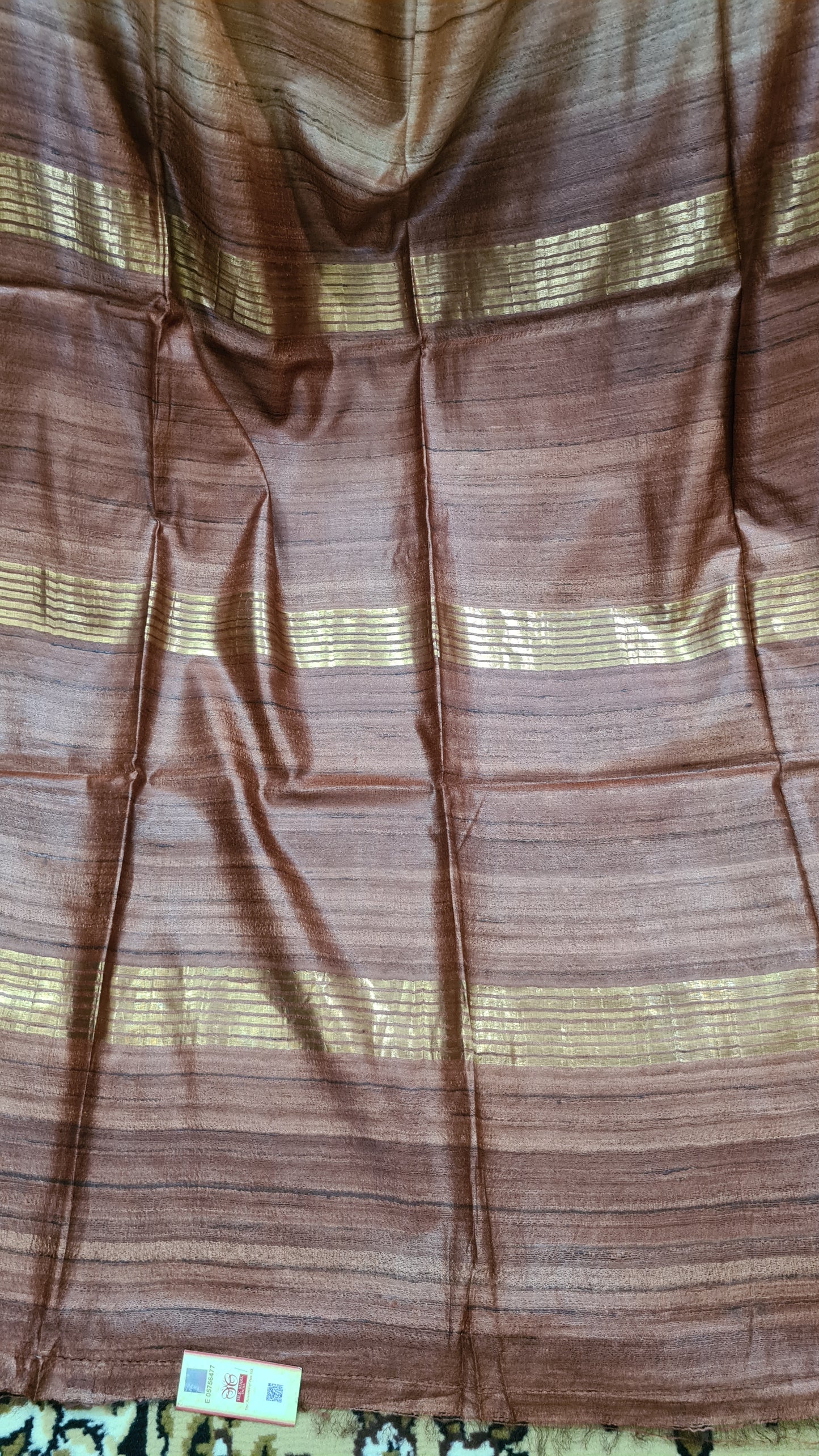 Light and Dark Brown Matka Silk