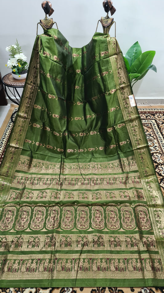 Cadmium Green Swarnachari Silk