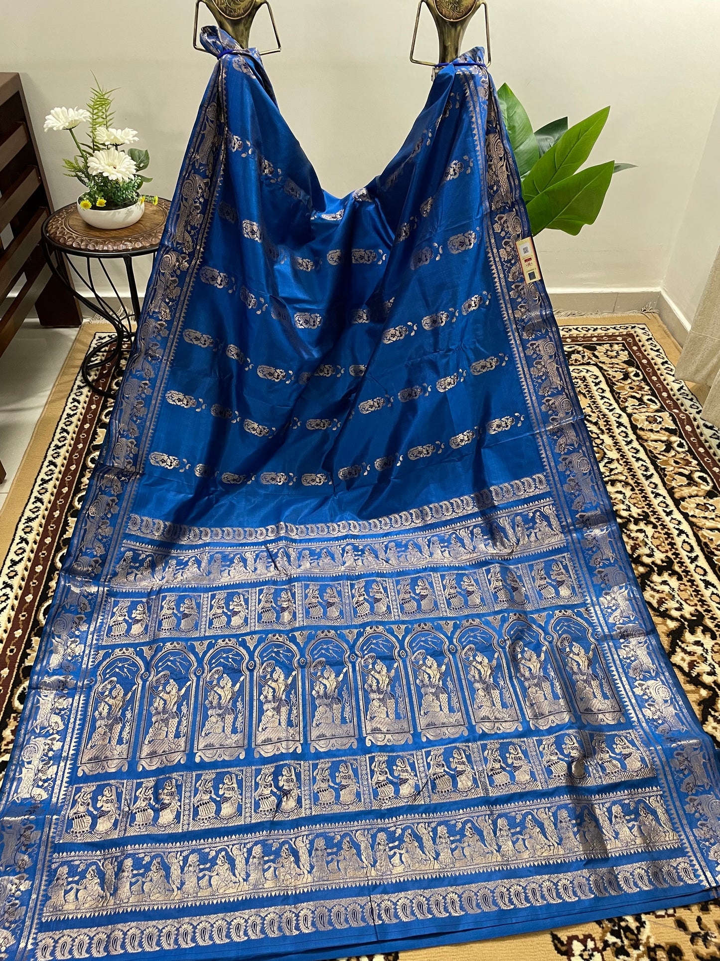 Azure Blue Swarnachari silk