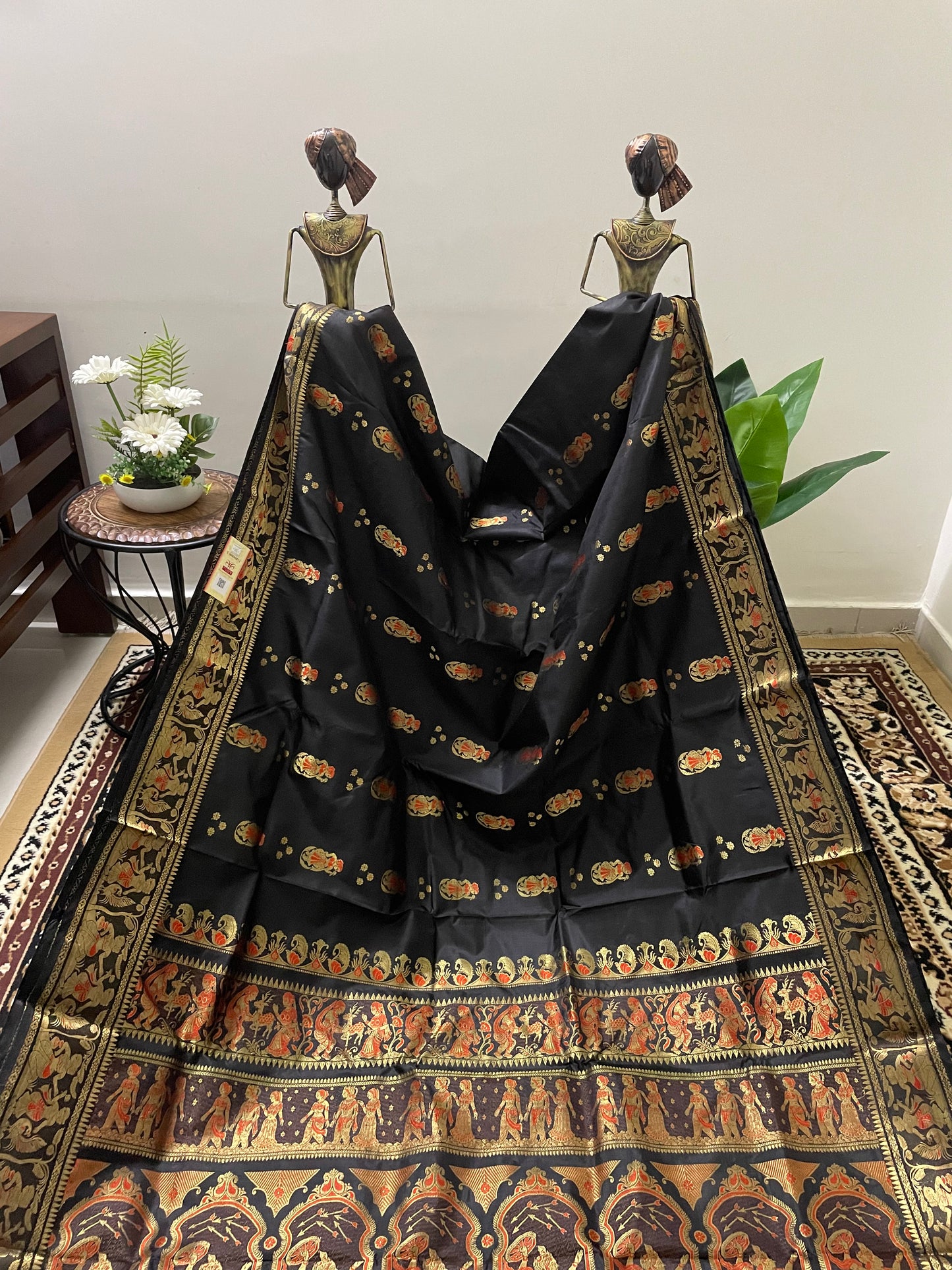 Black Swarnachari Silk