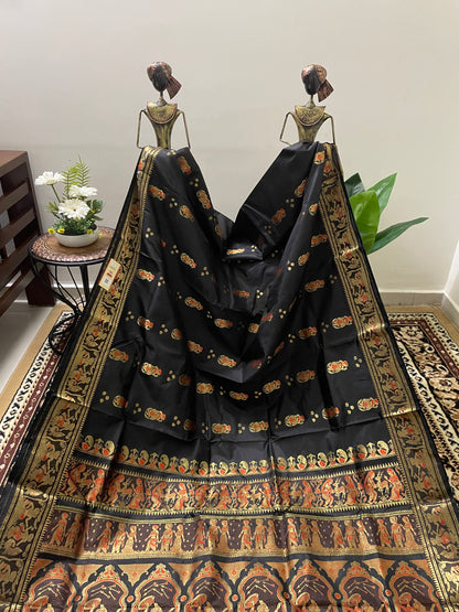 Black Swarnachari Silk