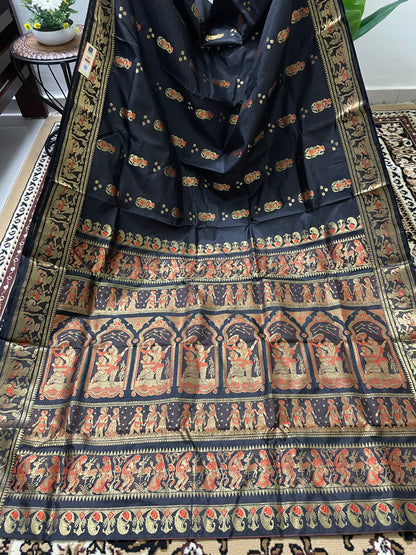 Black Swarnachari Silk