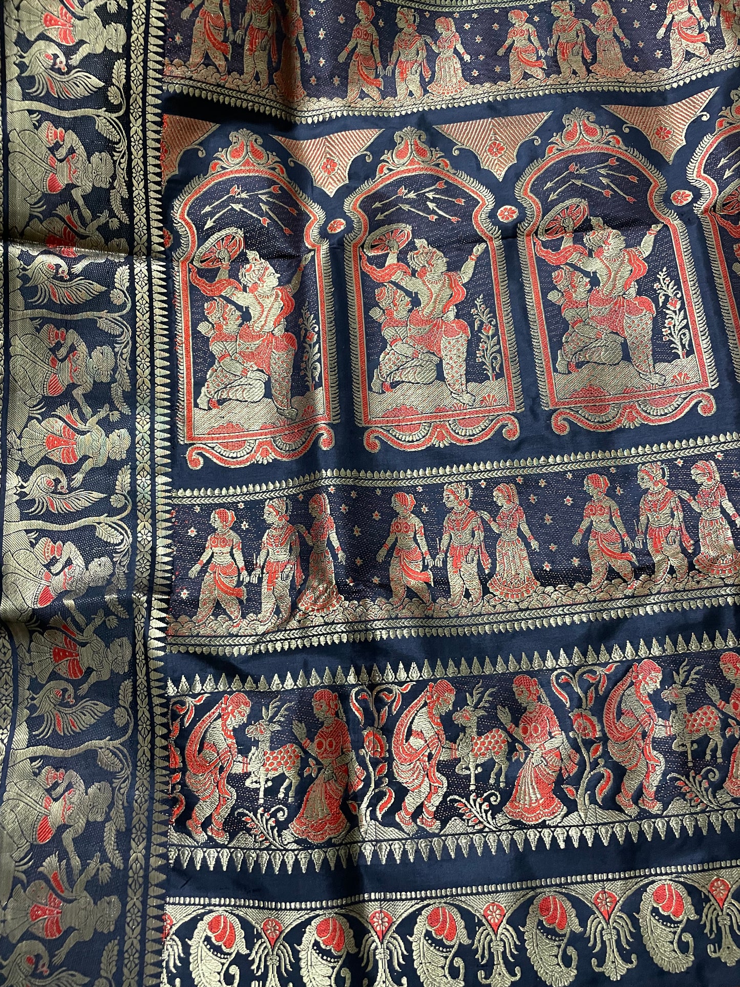 Black Swarnachari Silk