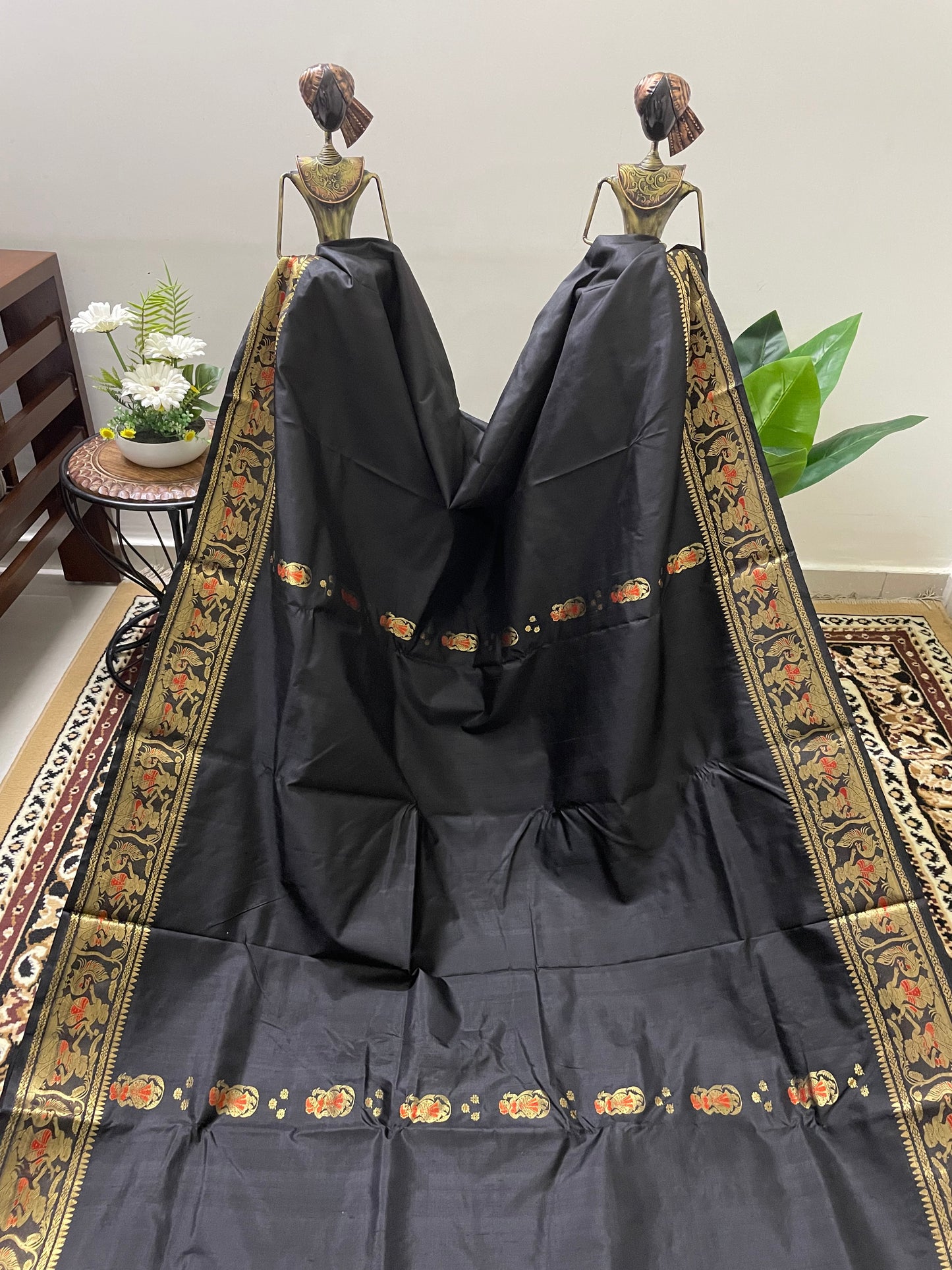 Black Swarnachari Silk