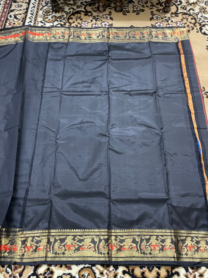 Black Swarnachari Silk