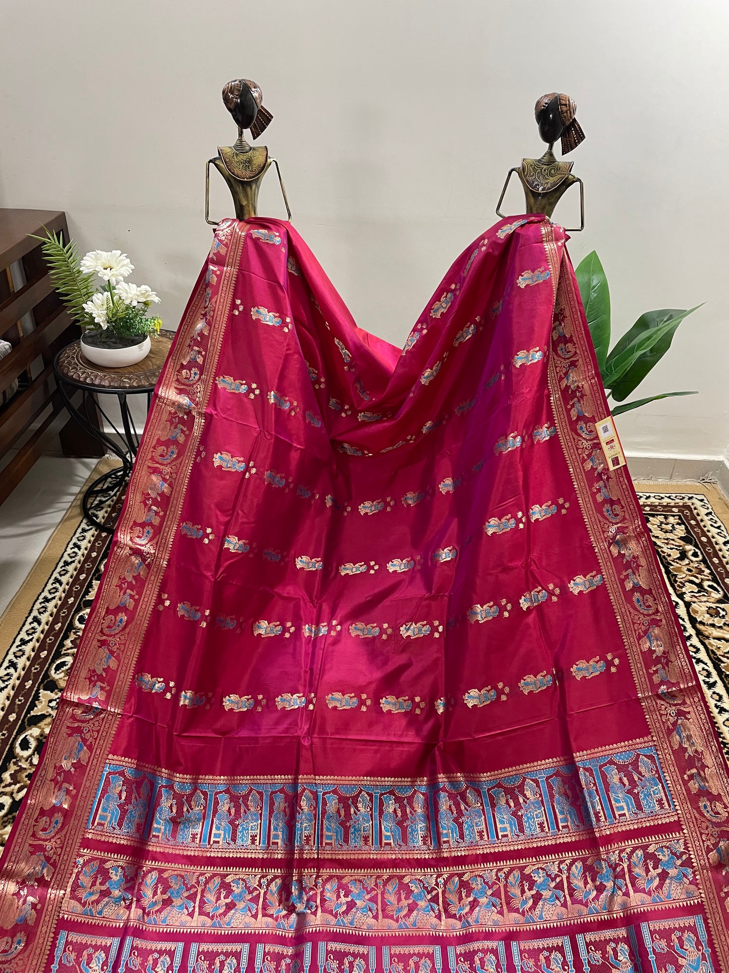 Magenta Swarnachari Silk