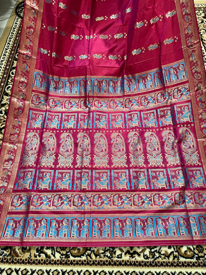 Magenta Swarnachari Silk