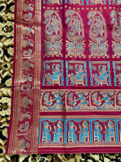 Magenta Swarnachari Silk