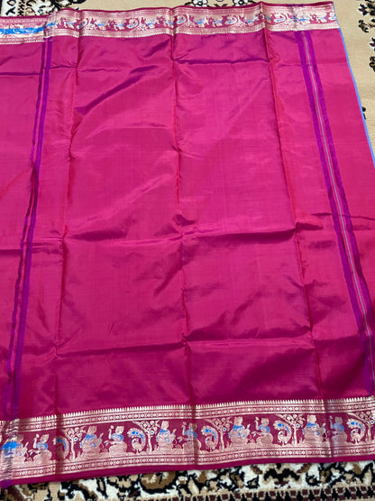 Magenta Swarnachari Silk