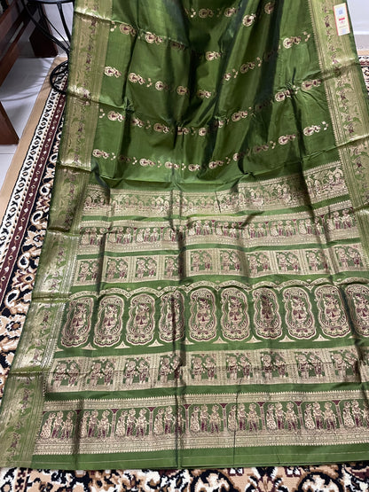 Cadmium Green Swarnachari Silk