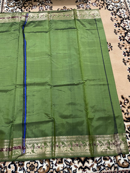 Cadmium Green Swarnachari Silk