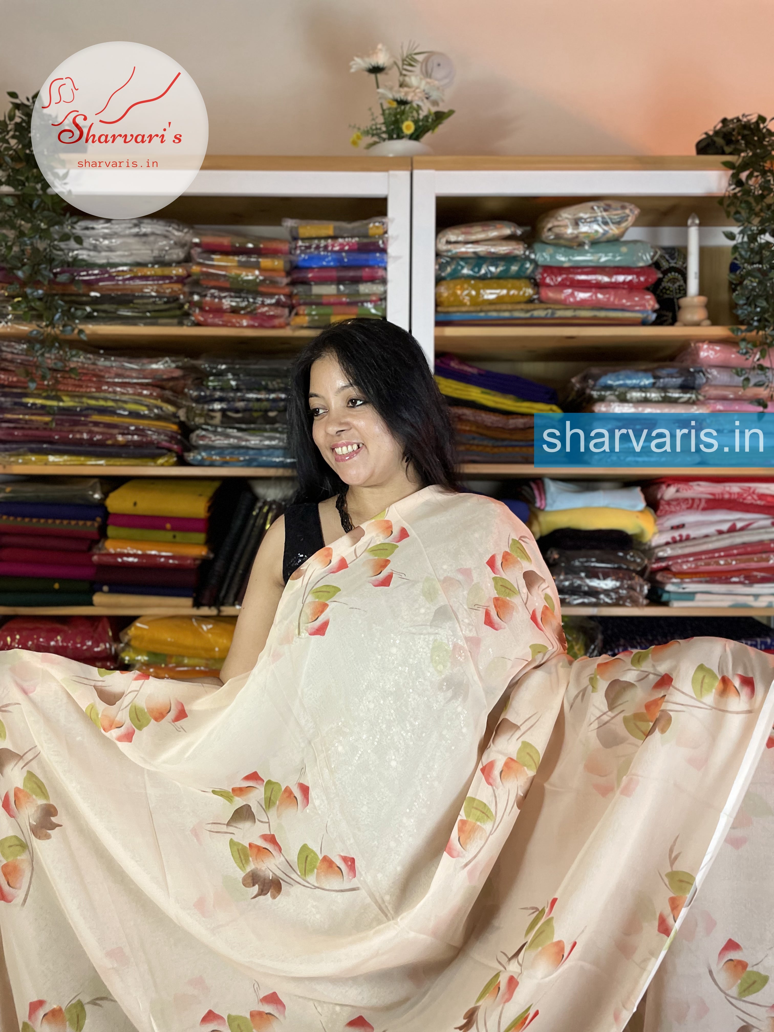 Pure Chiffon Sarees: Buy Elegant Chiffon Sarees online in India – Aachho