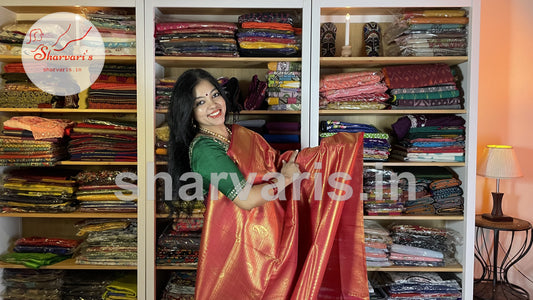 Red Kubera Pattu Saree