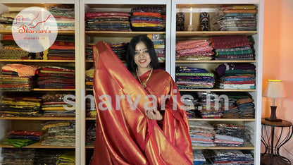 Red Kubera Pattu Saree