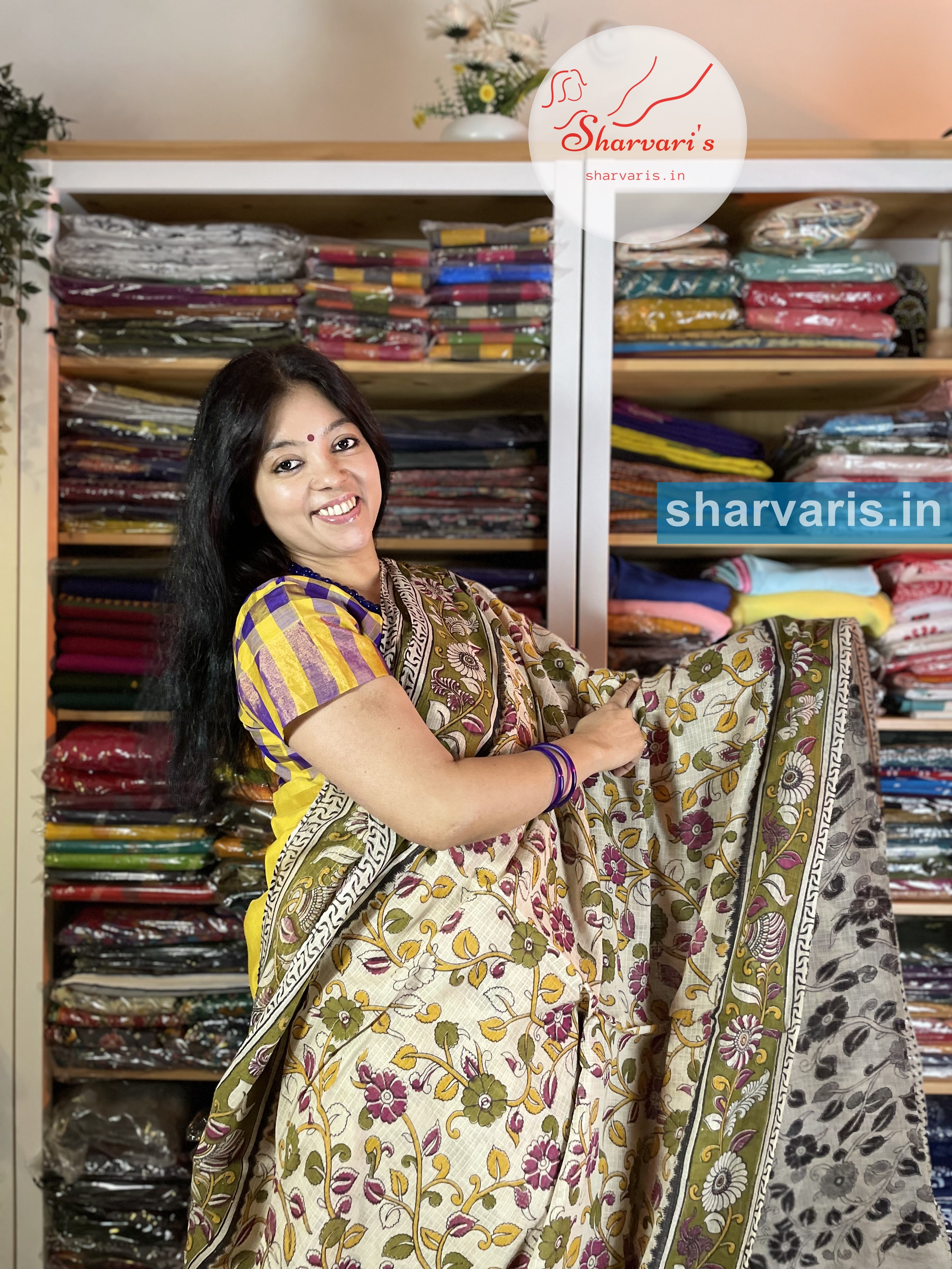 Kalamkari sarees clearance below 300