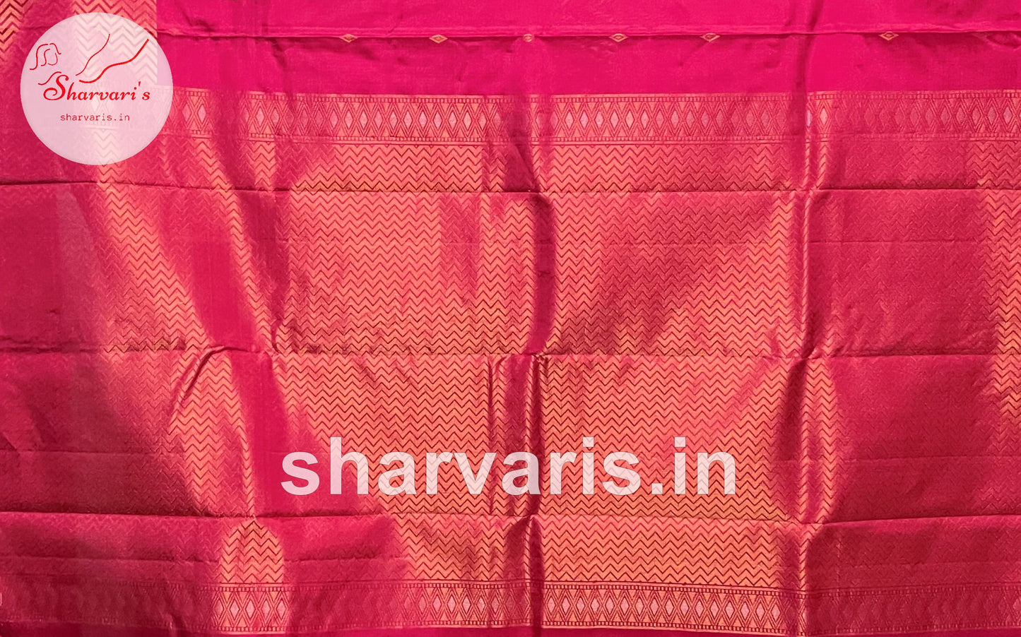 Pure Red and Gold 2 gm Zari Kanchipuram Silk Saree