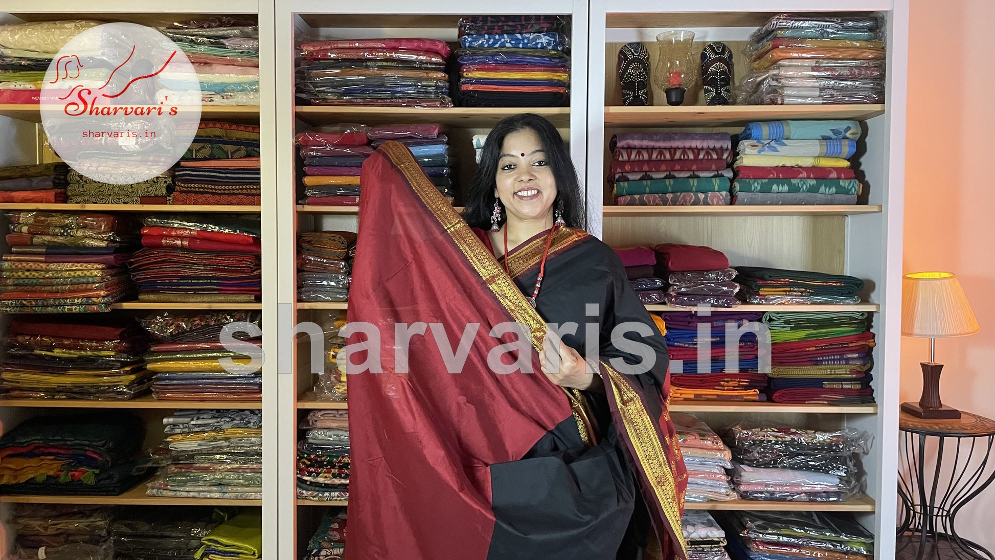 black and maroon gadwal silk cotton blouse